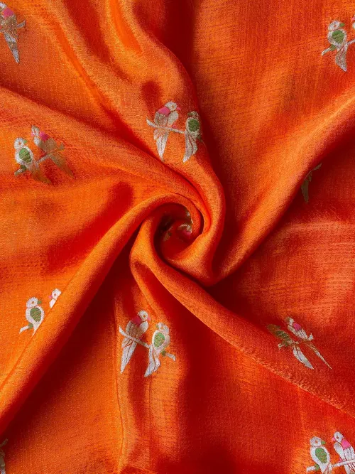 JUTE CRUSH SILK SAREE